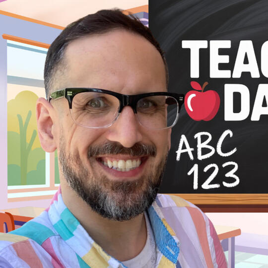Teacher Danny smiling